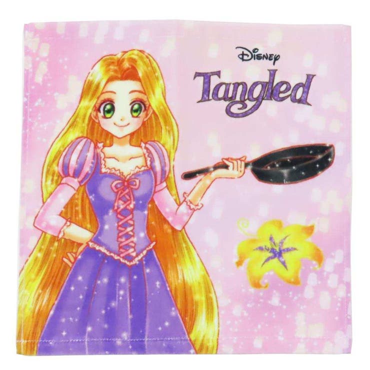 【10％OFFクーポン！2/10(火)1:59まで】cinemacollection 塔の上のラプンツェルx中川翔子 ハンドタオル プリントウォッシュタオル シャイニングラプンツェル ディズニープリンセス 林タオル 汗拭きタオル キャラクター グッズ 小