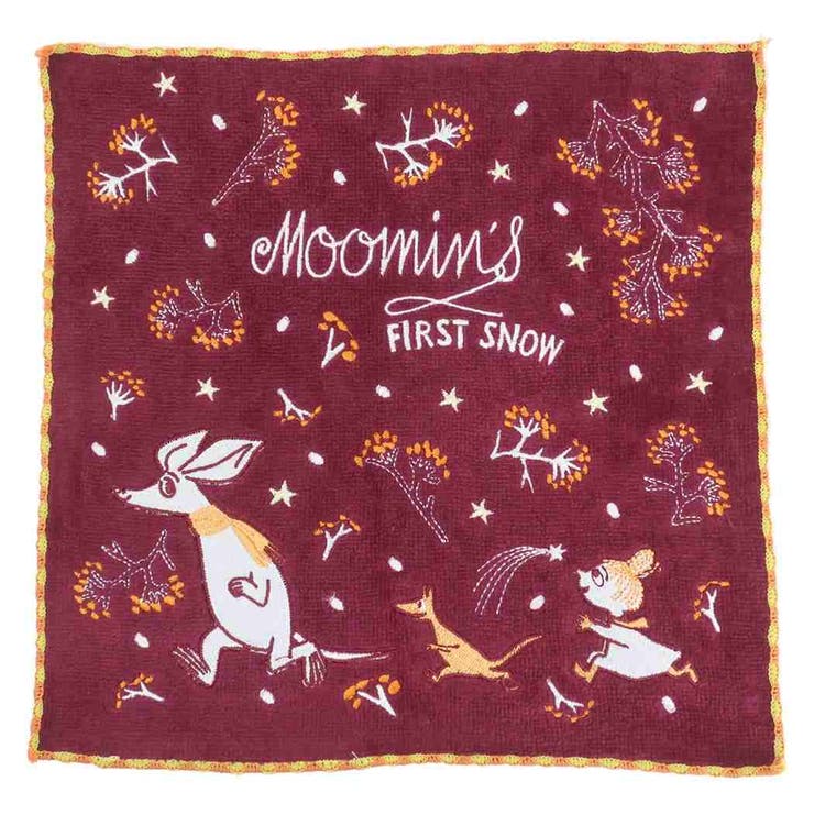 【10％OFFクーポン！2/10(火)1:59まで】cinemacollection ムーミン ミニタオル ジャガードハンカチタオル オーガニックコットン ファーストスノー 北欧 丸眞 汗拭きタオル キャラクター グッズ 小物