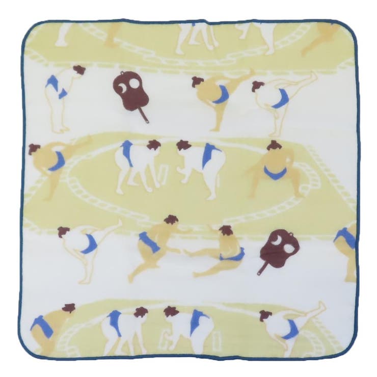 【10％OFFクーポン！2/10(火)1:59まで】cinemacollection ミニタオル ジャパニーズスタイル 片面ガーゼハンカチタオル 土俵 日繊 汗拭きタオル かわいい お土産 グッズ 小物