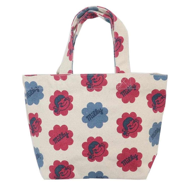 cinemacollection 不二家のペコちゃん ランチバッグ ミニトート ミルキー フレンズヒル お弁当かばん ..