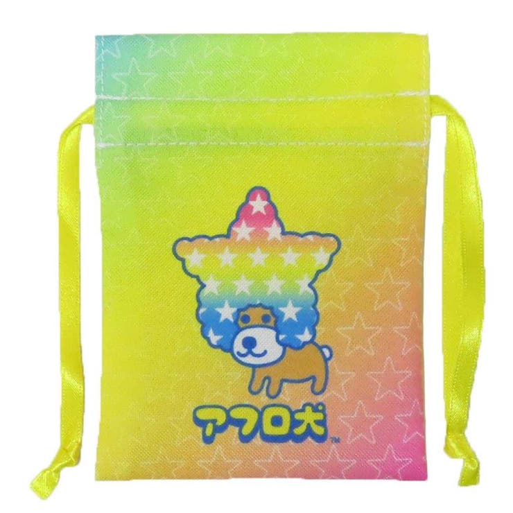 cinemacollection アフロ犬 ミニ巾着袋 豆巾着 スター サンエックス マリモクラフト 小物入れ キャラクター グッズ バッグ・鞄