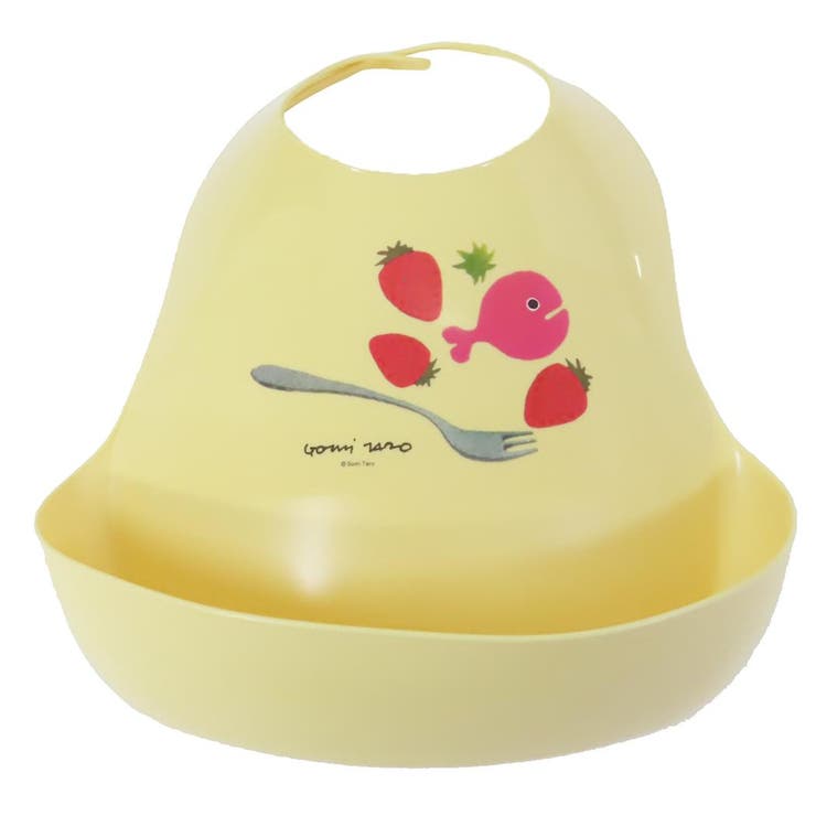cinemacollection 五味太郎 ベビー用品 食事エプロン きんぎょがにげた きいろ 学研ステイフル お食事エプロン 絵本キャラクター グッズ ベビー