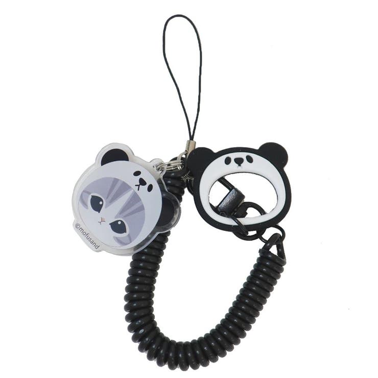 cinemacollection モフサンド 携帯ストラップ マルチコイルストラップ パンダにゃん mofusand グルマンディーズ スマホアクセ かわいい キャラクター グッズ 小物