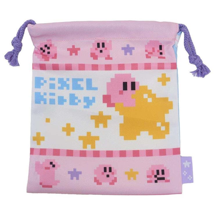 cinemacollection 星のカービィx大図まこと 巾着袋 巾着 きんちゃくポーチ ピンク＆ライトブルー ジェイズプランニング 小物入れ キャラクター グッズ 浴衣・着物