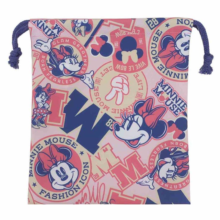 cinemacollection ミニーマウス 巾着袋 きんちゃくポーチ小 ピンク 新入学 ディズニ ...