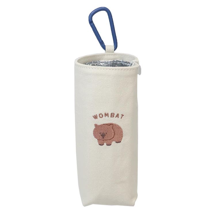 cinemacollection レアアニマル ペットボトルホルダー 保冷ペットボトルケース ウォンバット 新入学 クーリア カラビナ付き ランチ雑貨 アウトドア水筒カバー グッズ 食器・キッチン用品