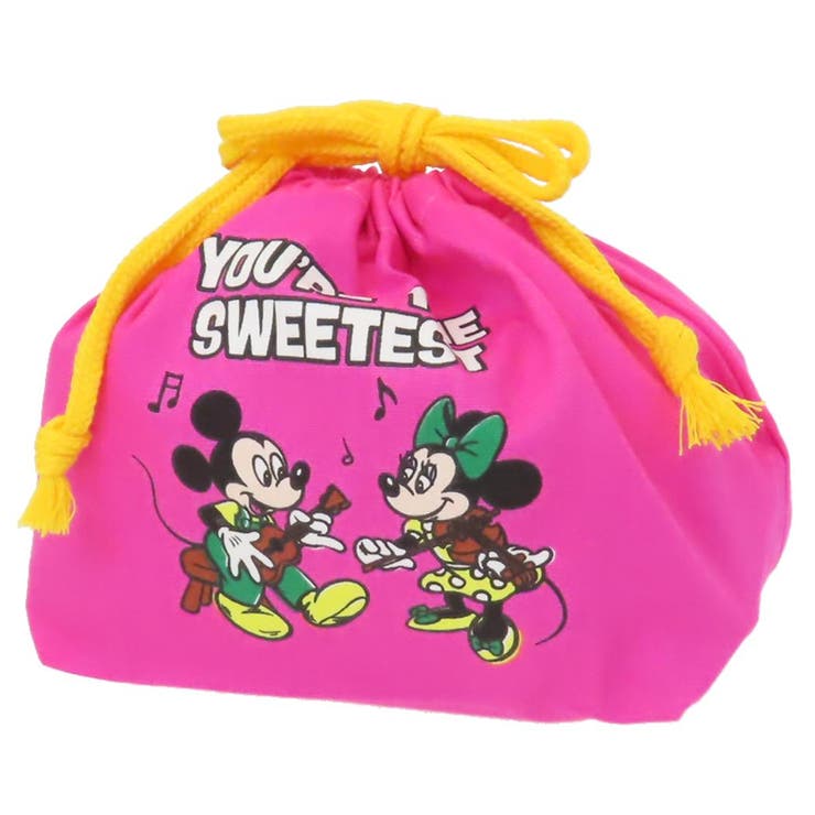 cinemacollection ミッキーマウス＆ミニーマウス ランチ巾着 ランチバッグ MUSIC ディズニー 大西賢製販 お弁当きんちゃく キャラクター グッズ バッグ・鞄