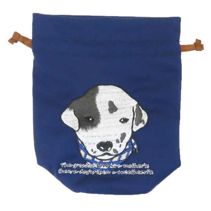 Other - cinemacollection 巾着袋 ドッグキンチャクポーチ NV DALMATIAN いぬグッズ アミナコレクション 小物入れ かわいい グッズ 浴衣・着物