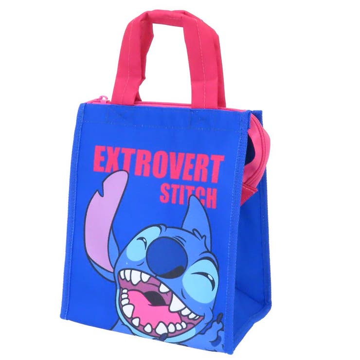 【10％OFFクーポン！3/26(木)1:59まで】cinemacollection スティッチ ランチバッグ ランチバッグスクエアM STITCH BLUE ディズニー 大西賢製販 お弁当かばん キャラクター グッズ 食器・キッチン用品