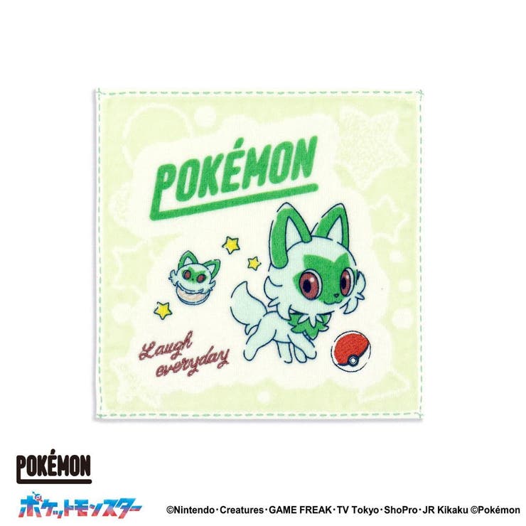 【10％OFFクーポン！2/10(火)1:59まで】cinemacollection ポケットモンスター ミニタオル タオルハンカチ ユアチョイス ニャオハ グリーン ポケモン タオル美術館 プレゼント かわいい キャラクター グッズ 小物