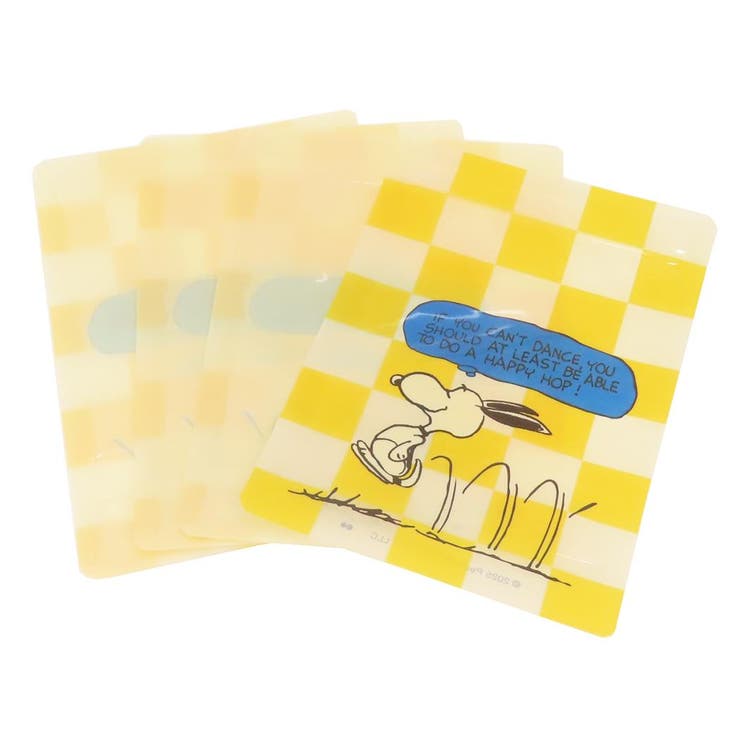 cinemacollection スヌーピー 小分けビニール袋 ストレージバッグ イエロー CHECKED PATTERN YE ピーナッツ 大西賢製販 ギフトバッグ キャラクター グッズ ファッション雑貨