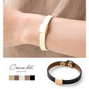 【5/15限定 15%OFFクーポン】CREAM-DOT ブレスレット レディース 牛革 本革 リアルレザー puレザー エコレザー 合皮 メタル ボタン 大人 上品 エレガント きれいめ カジュアル ゴールド キャメル グレージュ アイボリー モカ ブ
