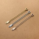 【マラソン期間中 5%OFFクーポン】CREAM-DOT ステンレス製 ネックレス アジャスター 金属アレルギー 316L つけっぱなし サージカルステンレス アジャスターチェーン 長さ調整 延長 長さ出し チェーン 大人 上品 ゴールド シルバー ピン
