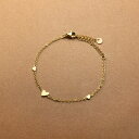 CREAM-DOT ステンレス製 ブレスレット 金属アレルギー つけっぱなし サージカルステンレス レディース ハート 小さめ 小さい 小粒 ミニ メタル チェーン 大人 華奢 ゴールド シルバー ピンクゴールド アクセサリー
