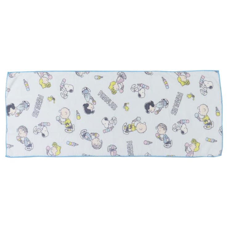 cinemacollection スヌーピー 速乾フェイスタオル クイックドライフェイスタオル ロングタオル アイスクリーム ピーナッツ マリモクラフト 速乾吸水 マイクロファイバー キャラクター グッズ バス・トイレ・掃除洗濯