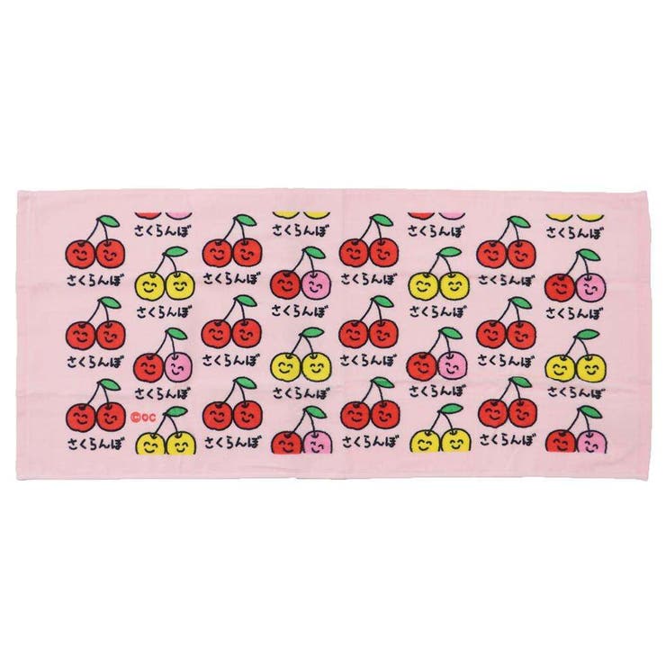 【10％OFFクーポン！2/23(月)1:59まで】cinemacollection おえかきさん フェイスタオル TOWEL ロングタオル さくらんぼさん オクタニ おもしろタオル キャラクター グッズ バス・トイレ・掃除洗濯