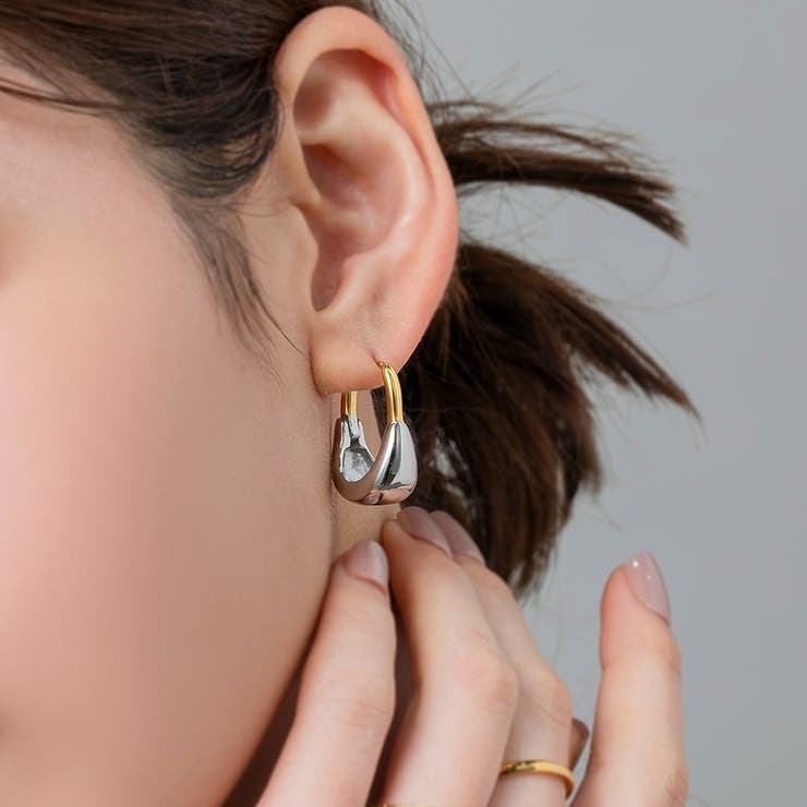 【10％OFFクーポン！2/10(火)1:59まで】CREAM-DOT サージカルステンレス 金属アレルギー対応 ステンレス製 リング 指輪 金属アレルギー つけっぱなし レディース オープンリング ミックスカラー メタル ワイド 微調整可能 ラップリン