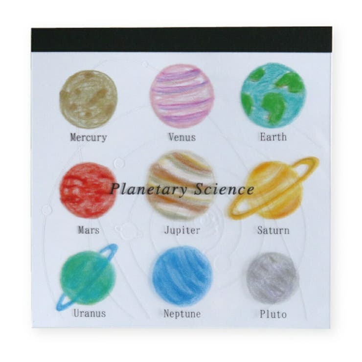 【10％OFFクーポン！5/7(木)9:59まで】cinemacollection メモ帳 STUDY HOLIC スクエア メモ 惑星科学 グリーンフラッシュ 4柄100枚 プチギフト 図鑑風グッズ シネマコレクション その他cinemacollec