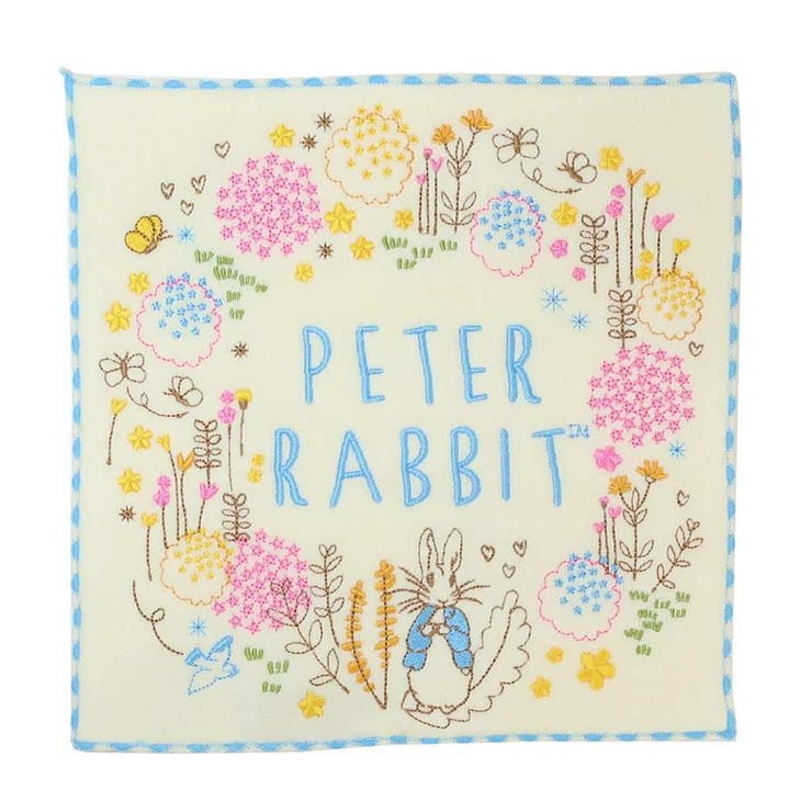 cinemacollection ピーターラビット ミニタオル 刺繍 ハンドタオル ガーデンオブピーター 丸眞 お手拭きタオル 絵本キャラクター グッズ 小物