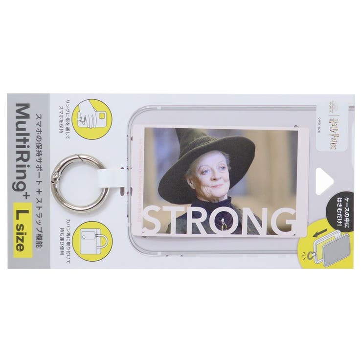 【10％OFFクーポン！2/10(火)1:59まで】cinemacollection ハリーポッター スマホリング マルチリングプラス Lサイズ ミネルバ マクゴナガル ワーナーブラザース グルマンディーズ スマホアクセ 映画キャラクター グッズ 小物