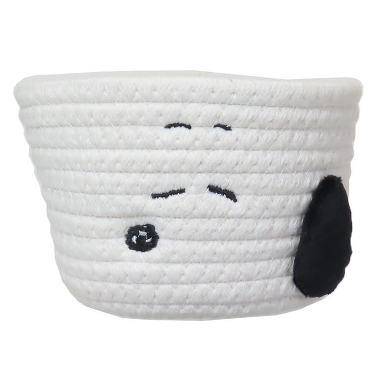 cinemacollection スヌーピー 卓上収納 ロープバスケット Sサイズ すやすや ピーナッツ ティーズファク..