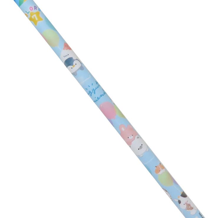 【10％OFFクーポン！2/10(火)1:59まで】cinemacollection 鉛筆 7色鉛筆 丸軸えんぴつ むぎゅっとふれんず ふうせん クーリア 新学期準備文具 筆記用具 小学生 かわいい グッズ 文房具