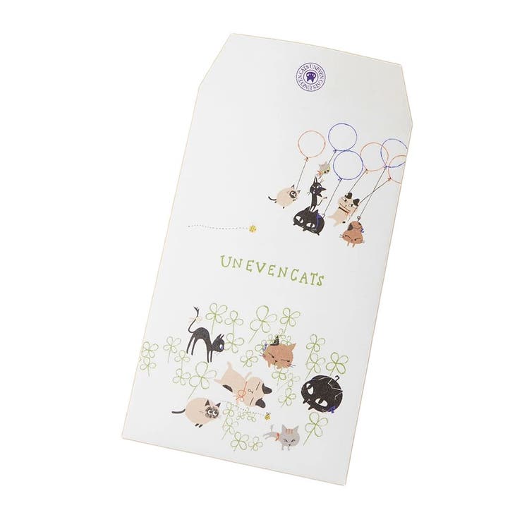 【10％OFFクーポン！2/10(火)1:59まで】cinemacollection ポチ袋 ポチ袋小 3枚入 UNEVEN CATS clover ..