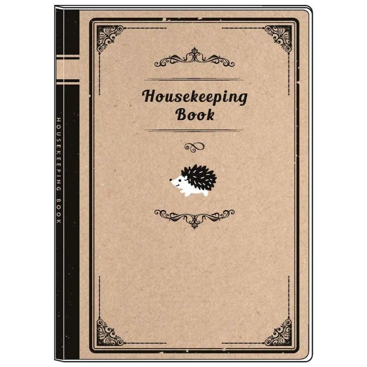 cinemacollection みんなの文具 ハウスキーピングブック 簡単家計簿 A5 はりねずみ アニマル クローズピン 主婦 主夫 おしゃれ グッズ 文房具