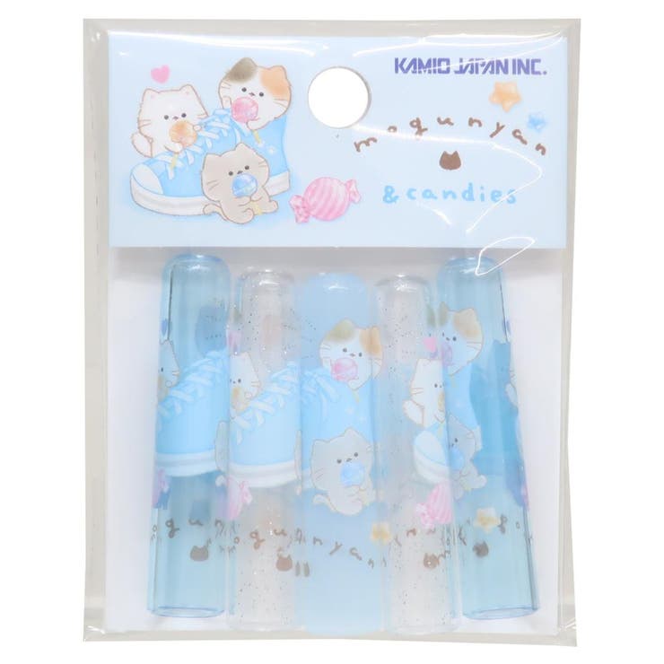 cinemacollection もぐにゃん 鉛筆キャップ えんぴつカバー 5本セット キャンディ カミオジャパン 新学期準備文具 かわいい グッズ 文房具