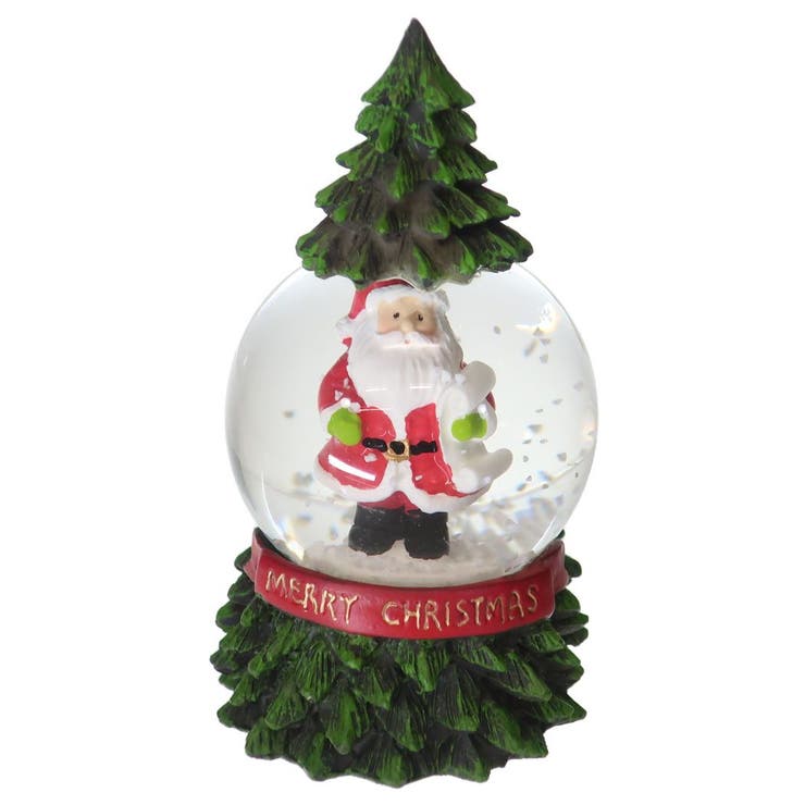 cinemacollection オブジェ スノーグローブ45mm ミニツリー サンタ クリスマス APJ プレゼント スノードーム Xmas グッズ ファッション雑貨