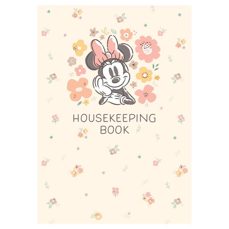 cinemacollection ミニーマウス ハウスキーピングブック 簡単スッキリ家計簿 日付なしタイプ DNミニー フラワー ディズニー 日本ホールマーク 主婦 主夫 キャラクター グッズ 文房具の商品画像