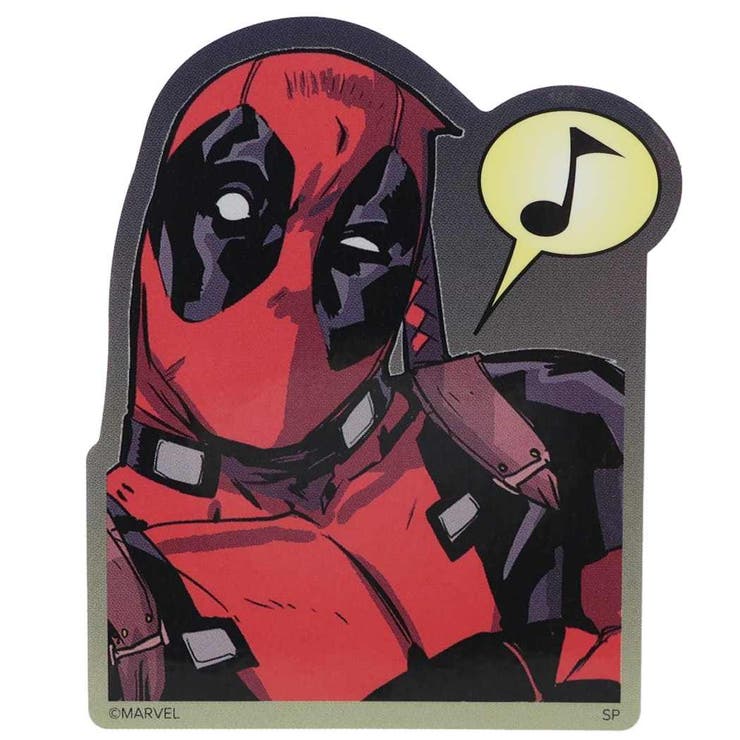 【10％OFFクーポン！2/10(火)1:59まで】cinemacollection デッドプール ビッグシール ダイカットビニールステッカー ご機嫌 MARVEL スモールプラネット デコシール 耐水性 キャラクター グッズ 【MARVELCorner