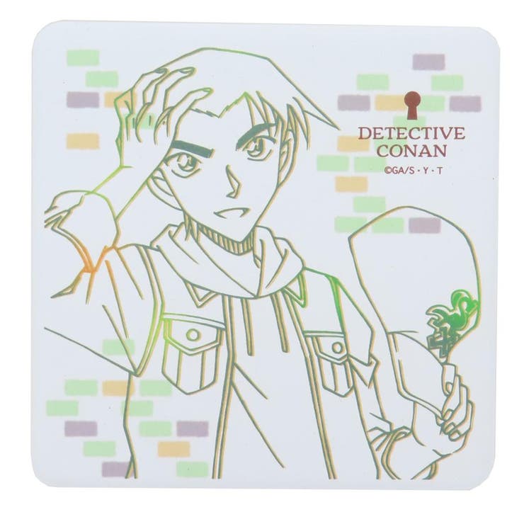 【10％OFFクーポン！2/10(火)1:59まで】cinemacollection 名探偵コナン テーブルウェア 角型陶製吸水コースター 平次 少年サンデー 金正陶器 プレゼント アニメキャラクター グッズ 食器・キッチン用品