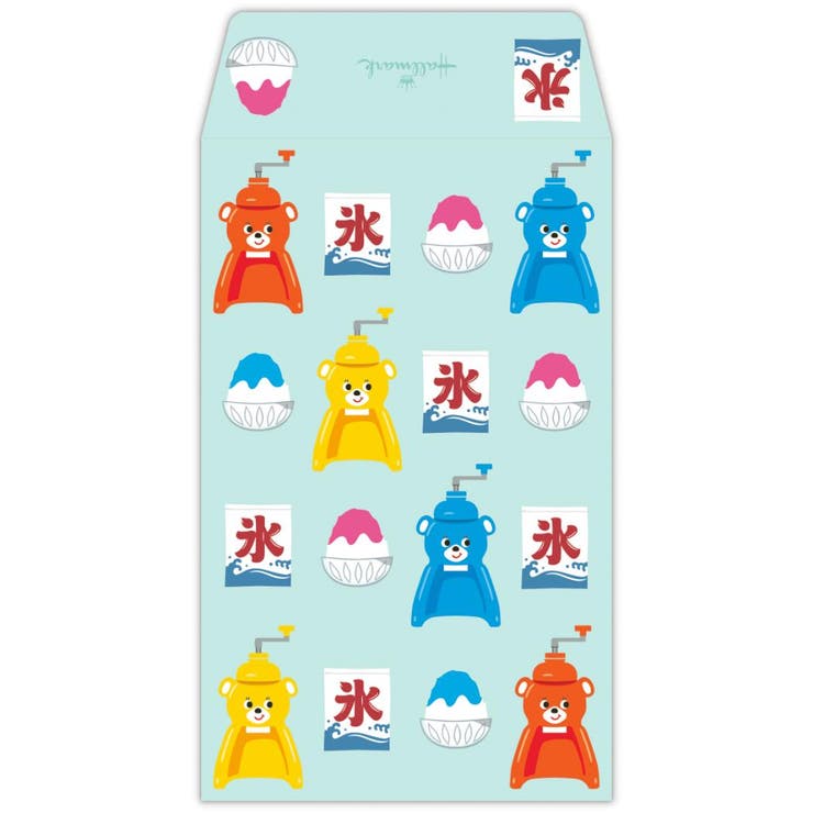 cinemacollection ぽち袋 ポチ袋 3枚入り 夏タイガー氷削り器カラフル 日本ホールマーク 金封 お年玉袋..