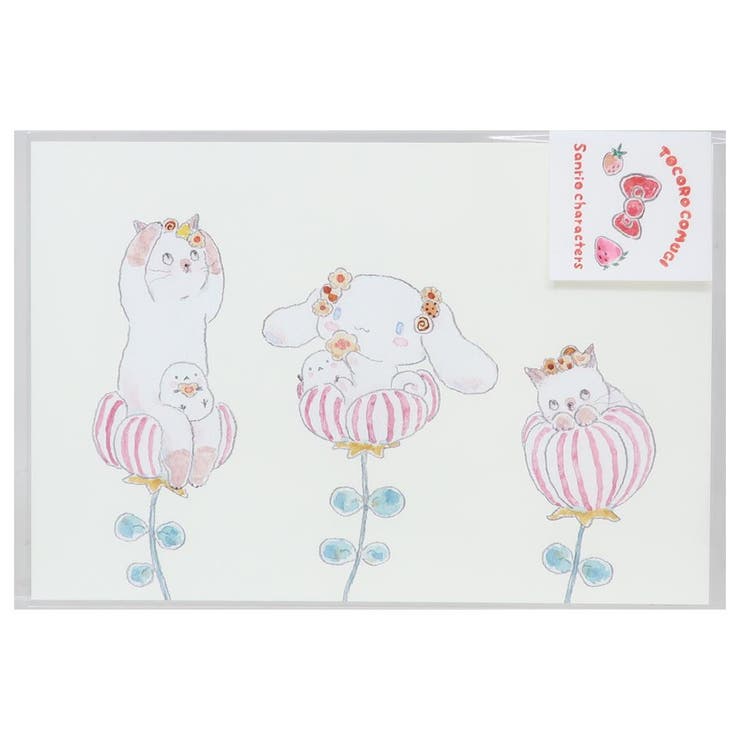 cinemacollection トコロコムギxサンリオキャラクターズ ポストカード POSTCARD シナモロールとクッキーの妖精さんにゃんこ サンリオ アクティブコーポレーション ハガキ はがき グ