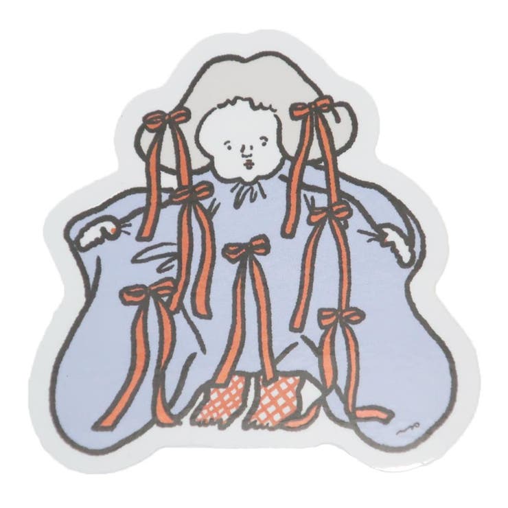 【ポイント2倍＆クーポン！3/11(水) 1:59まで】cinemacollection ナガキパーマ ステッカー CREATORS CIRCUS クリエイターズサーカス Vol.3 リボンまみれの女 フロンティア 耐水 耐光 デコシール ダイカット