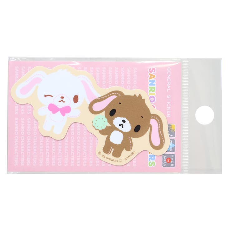 【10％OFFクーポン！2/10(火)1:59まで】cinemacollection シュガーバニーズ ビニールシール ダイカット ミニステッカー クッキー サンリオ ゼネラルステッカー DECOシール 耐光 耐水 日本製 キャラクター グッズ 文房具