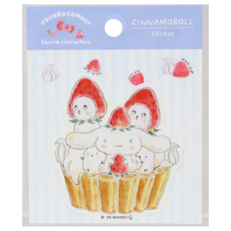 cinemacollection トコロコムギxサンリオキャラクターズ ダイカットシール ステッカー シナモロールと..