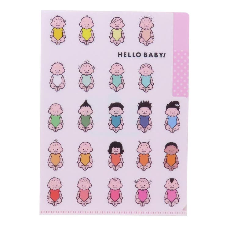cinemacollection おおのたろう ポケットファイル 2ポケットA5ファイル HELLO BABY白 学研ステイフル ..