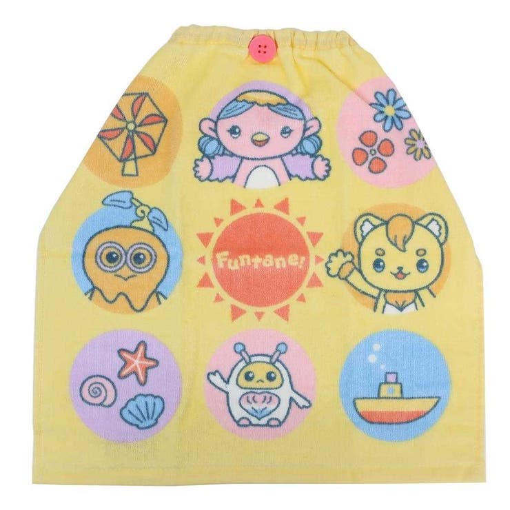 cinemacollection ファンターネ！ ゴム＆ボタン付きキッズおてふきタオル おりこうタオル サニーデイ 入園入学準備雑貨 キャラクター グッズ ベビー