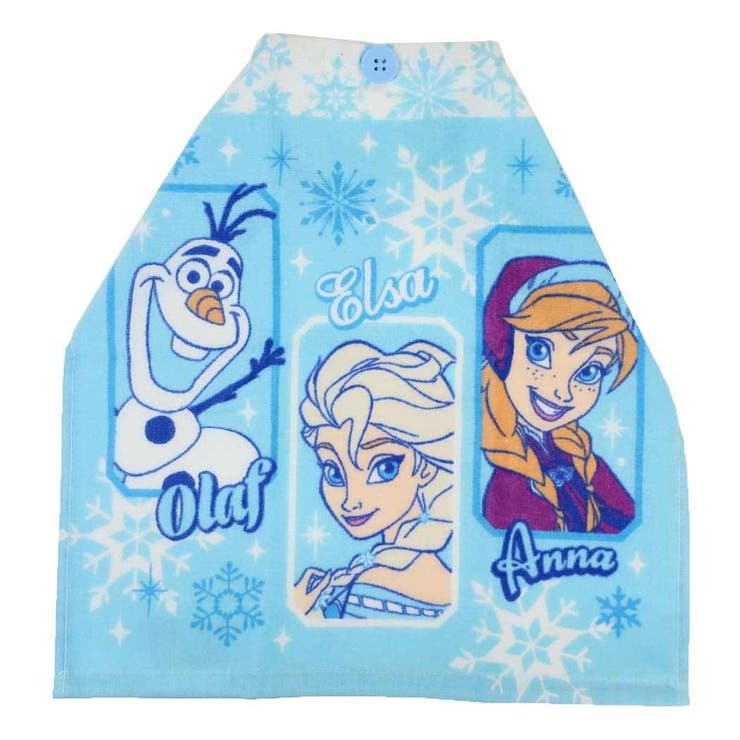 cinemacollection アナと雪の女王 ゴム＆ボタン付きキッズおてふきタオル おりこうタオル ワンダー ディズニー 入園入学準備雑貨 キャラクター グッズ ベビー