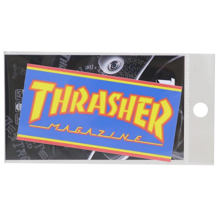 【10％OFFクーポン！2/23(月)1:59まで】cinemacollection THRASHER ダイカットシール ビニールステッカー HOMETOWN LOGO BL スポーツブランド ゼネラルステッカー デコステッカー 耐水耐光 スラッシャー