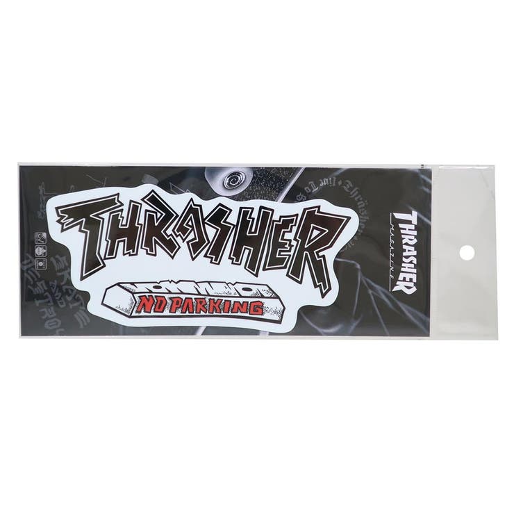 【10％OFFクーポン！2/23(月)1:59まで】cinemacollection THRASHER ビッグシール ビッグサイズステッカー NO PARKING スポーツブランド ゼネラルステッカー 耐水耐光 デコステッカー スラッシャー グッズ 文房