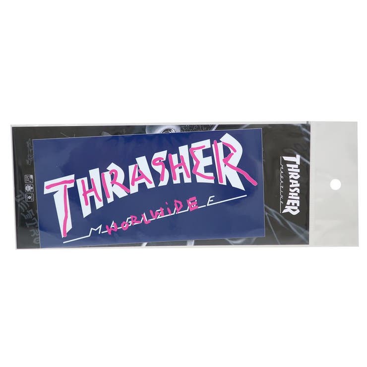 【10％OFFクーポン！2/23(月)1:59まで】cinemacollection THRASHER ビッグシール ビッグサイズステッカー TRADMARK スポーツブランド ゼネラルステッカー 耐水耐光 デコステッカー スラッシャー グッズ 文房具