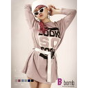 【マラソン期間中 5%OFFクーポン】bombshell 長袖カットソー 長袖 Tシャツ 薄手 ロゴ スウェット トレーナー カラバリ豊富 BIGサイズ オーバーサイズ ダンス衣装 Bbomb トップス