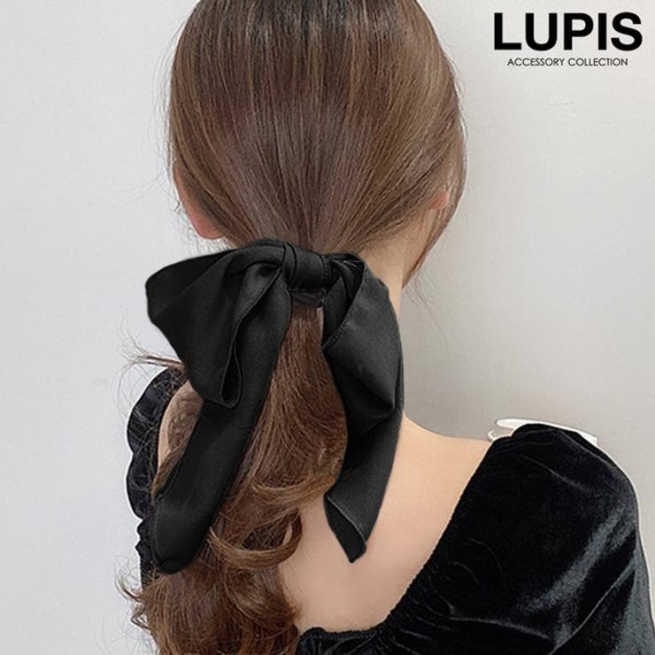 LUPIS BIGリボンヘアゴム 【ヘアアクセサリー アクセサリー アクセ レディース 女性 激安 ギフト プレゼント おしゃれ 人気 春夏 秋冬 オールシーズン】 ヘアアクセサリー