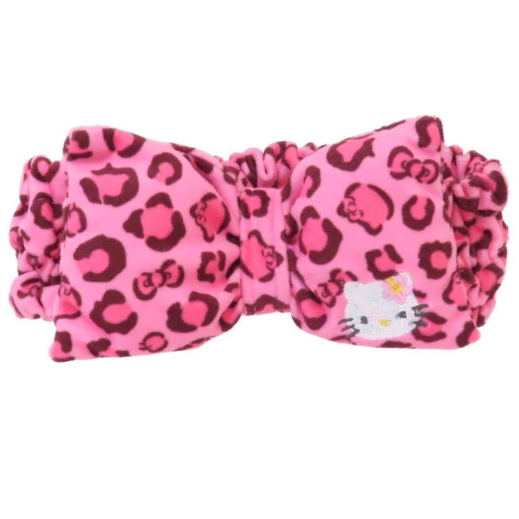 【10％OFFクーポン！3/26(木)1:59まで】cinemacollection ハローキティ ヘアアクセ ヒョウ柄ヘアバンド Y2K サンリオ ティーズファクトリー 洗顔 メイク キャラクター グッズ ヘアアクセサリー