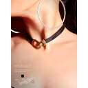 bombshell アクセサリー レザー チョーカー ネックレス ゴールド アクセサリー 衣装のアクセント フロントフック HIPHOP パンク ロック bombshell アクセサリー