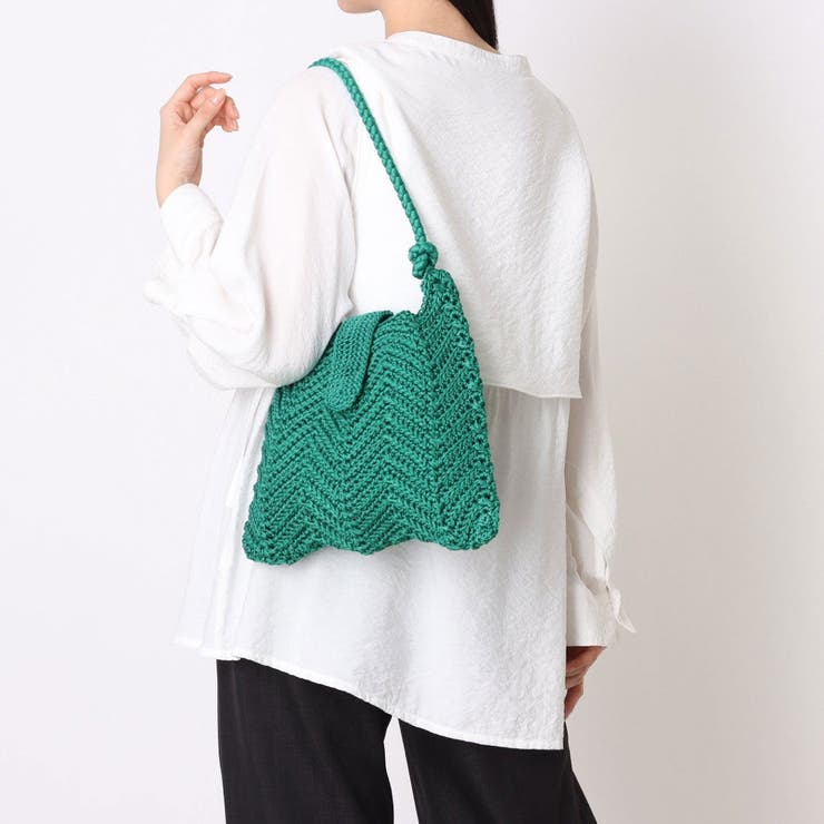 UNBILLION カシュカシュ cachecache / 山波編みトート カゴバッグ バッグ・鞄