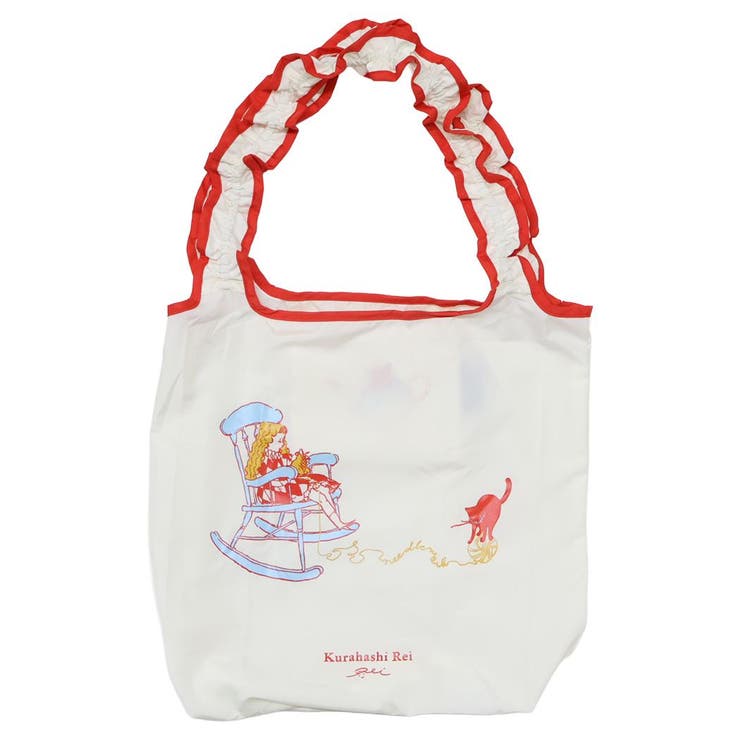 cinemacollection くらはしれい ショッピングバッグ フリルエコバッグ 静かなサーカス 学研ステイフル お買い物かばん 折りたたみ おしゃれ グッズ バッグ・鞄